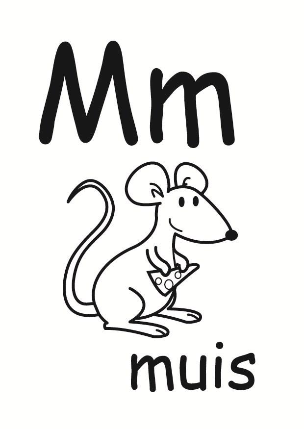 m Dibujo para colorear m