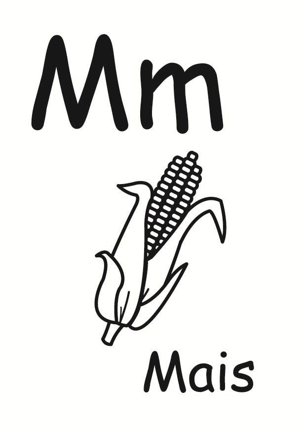 m Dibujo para colorear m