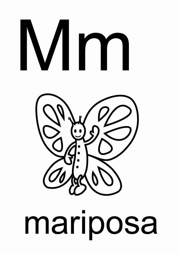 m Dibujo para colorear m