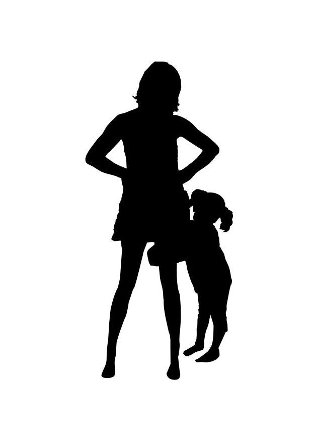 madre e hija Dibujo para colorear madre e hija