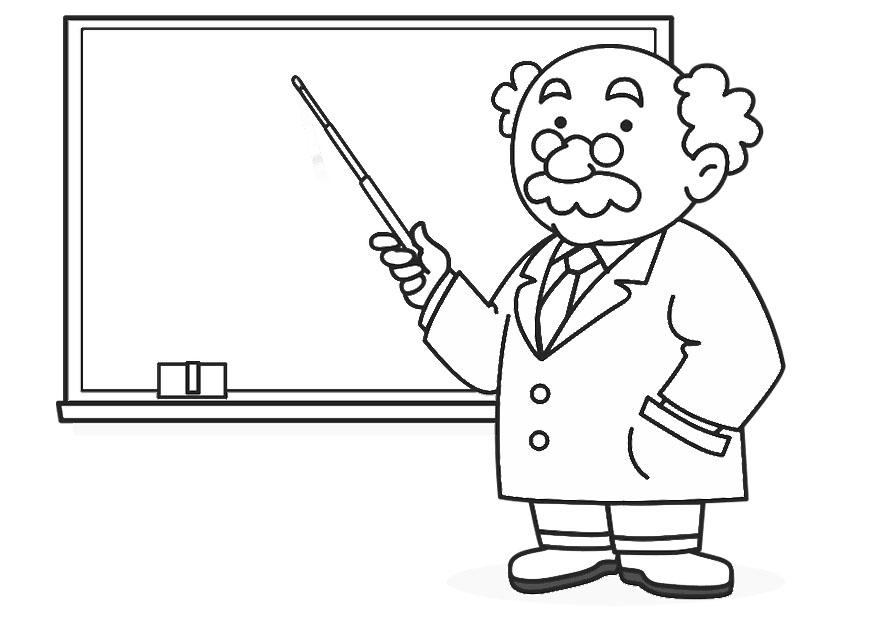 maestra Dibujo para colorear maestra