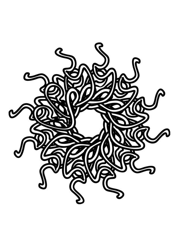 mandala Dibujo para colorear mandala