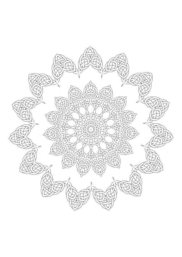 Dibujo para colorear mandala