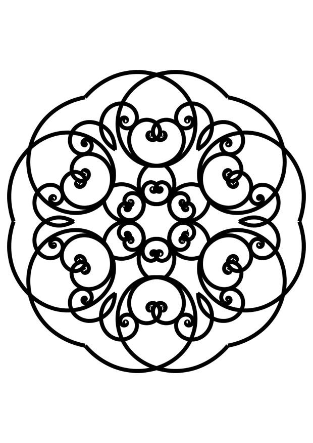 mandala Dibujo para colorear mandala
