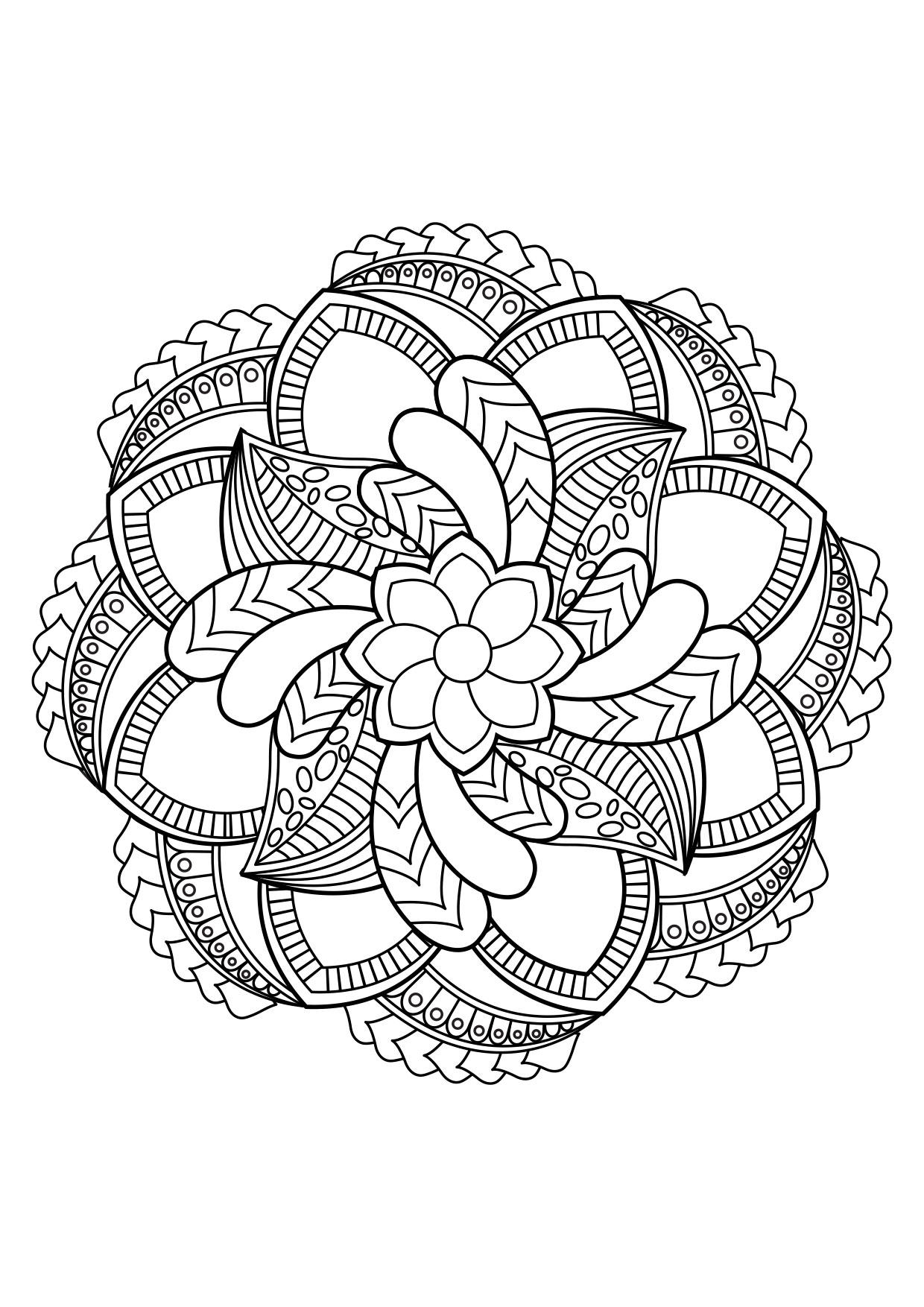 mandala Dibujo para colorear mandala