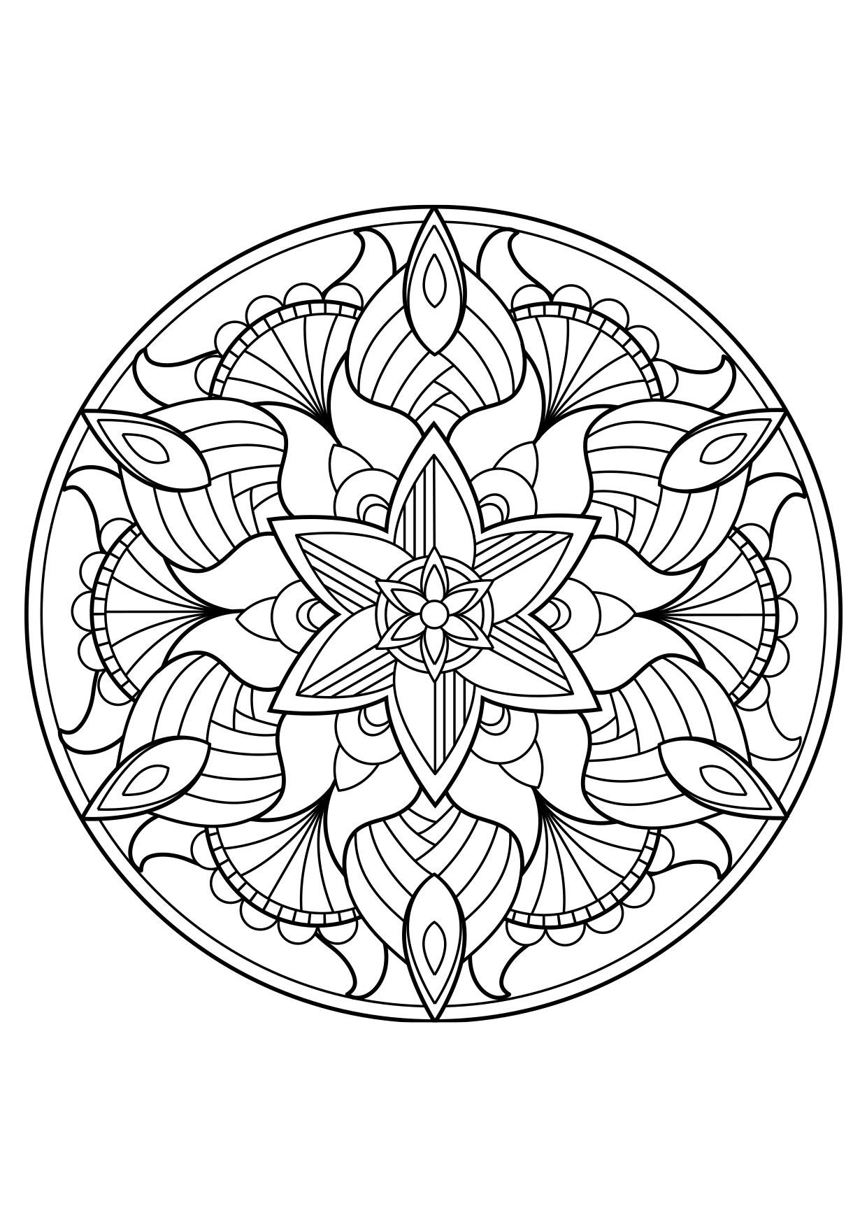 Dibujo para colorear mandala