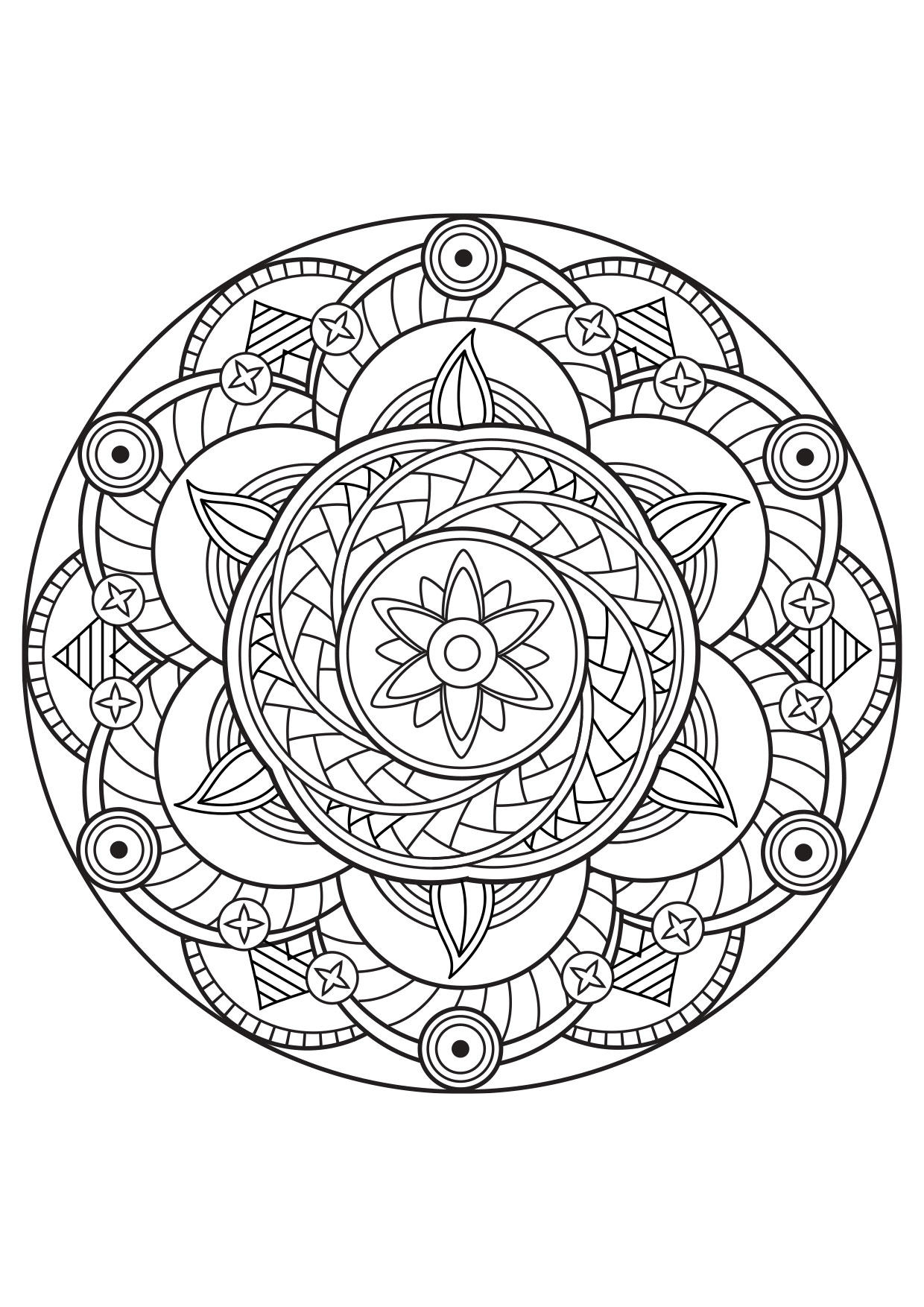 Dibujo para colorear mandala