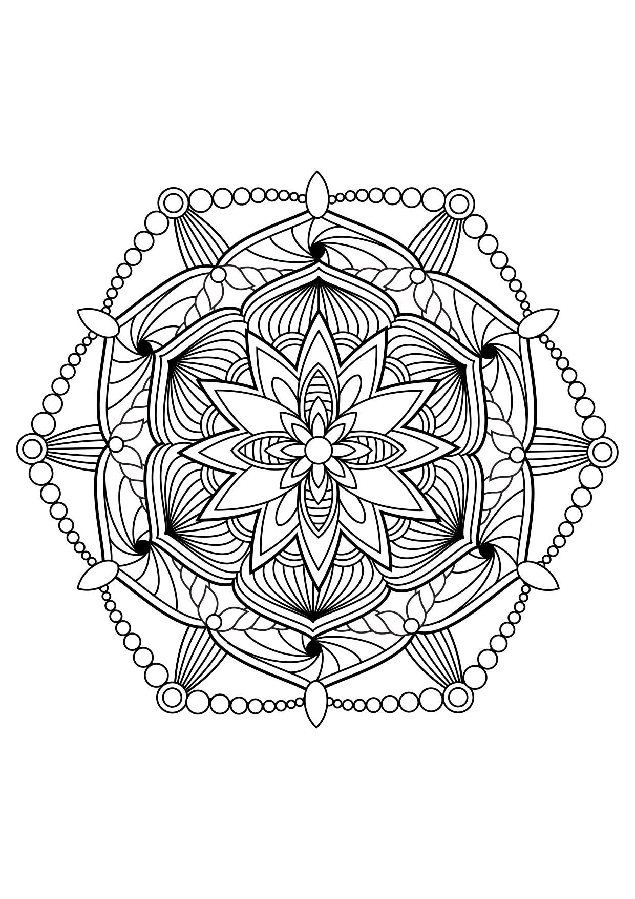 mandala Dibujo para colorear mandala