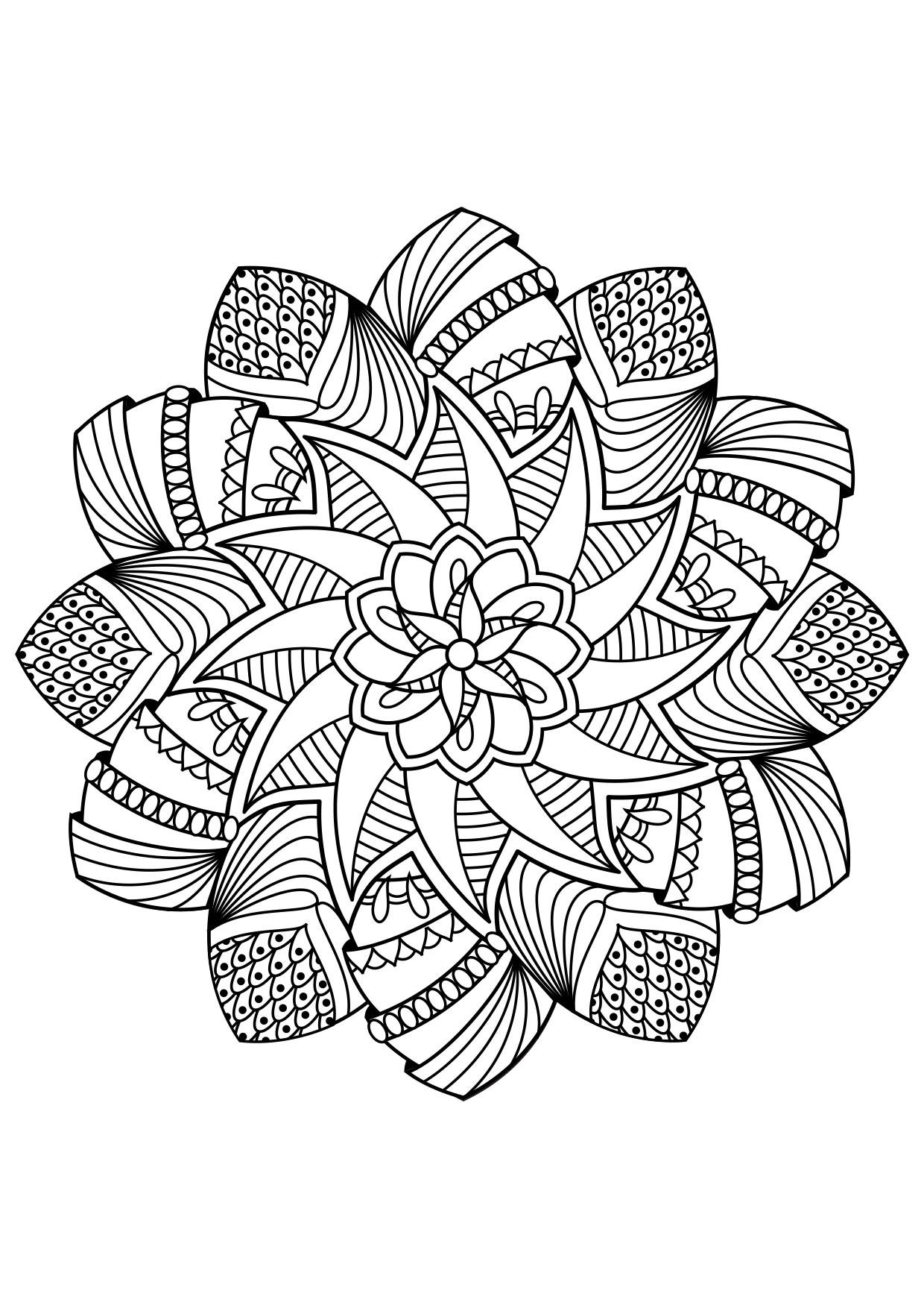 mandala Dibujo para colorear mandala