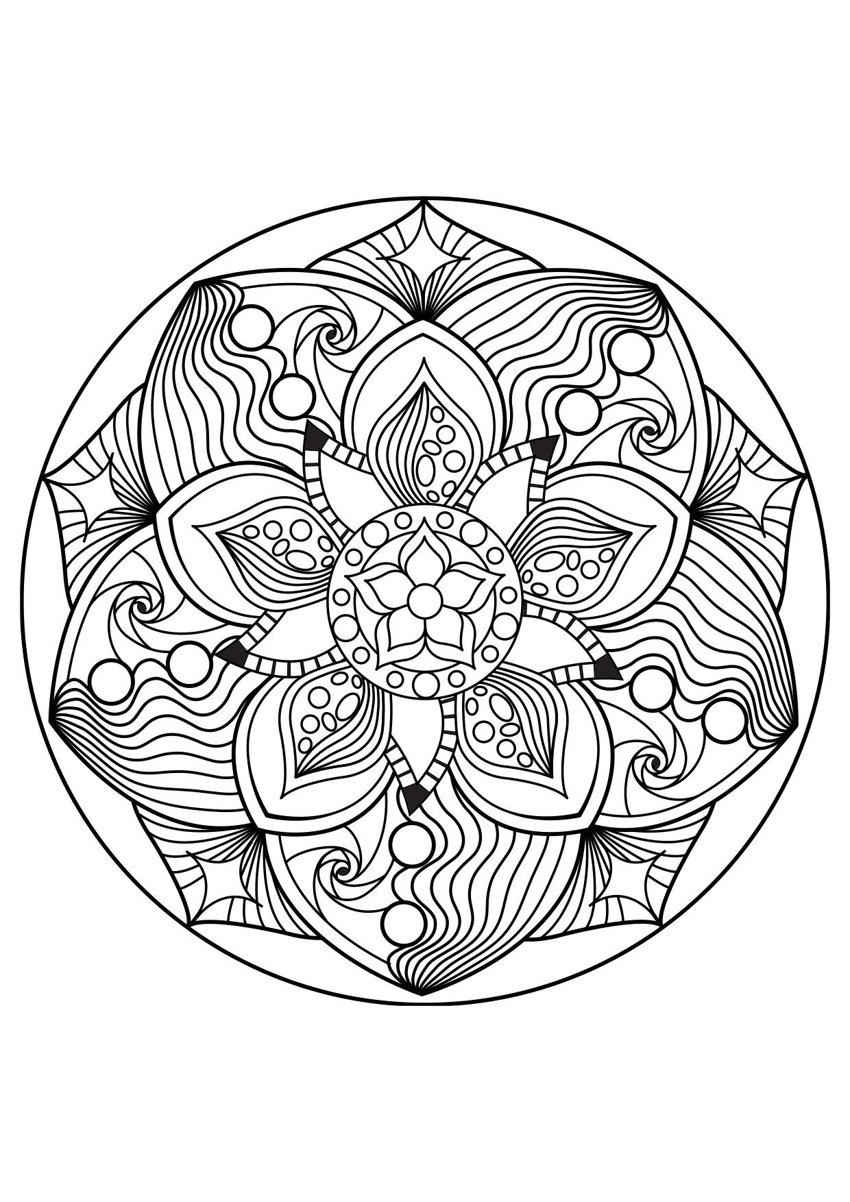 mandala Dibujo para colorear mandala