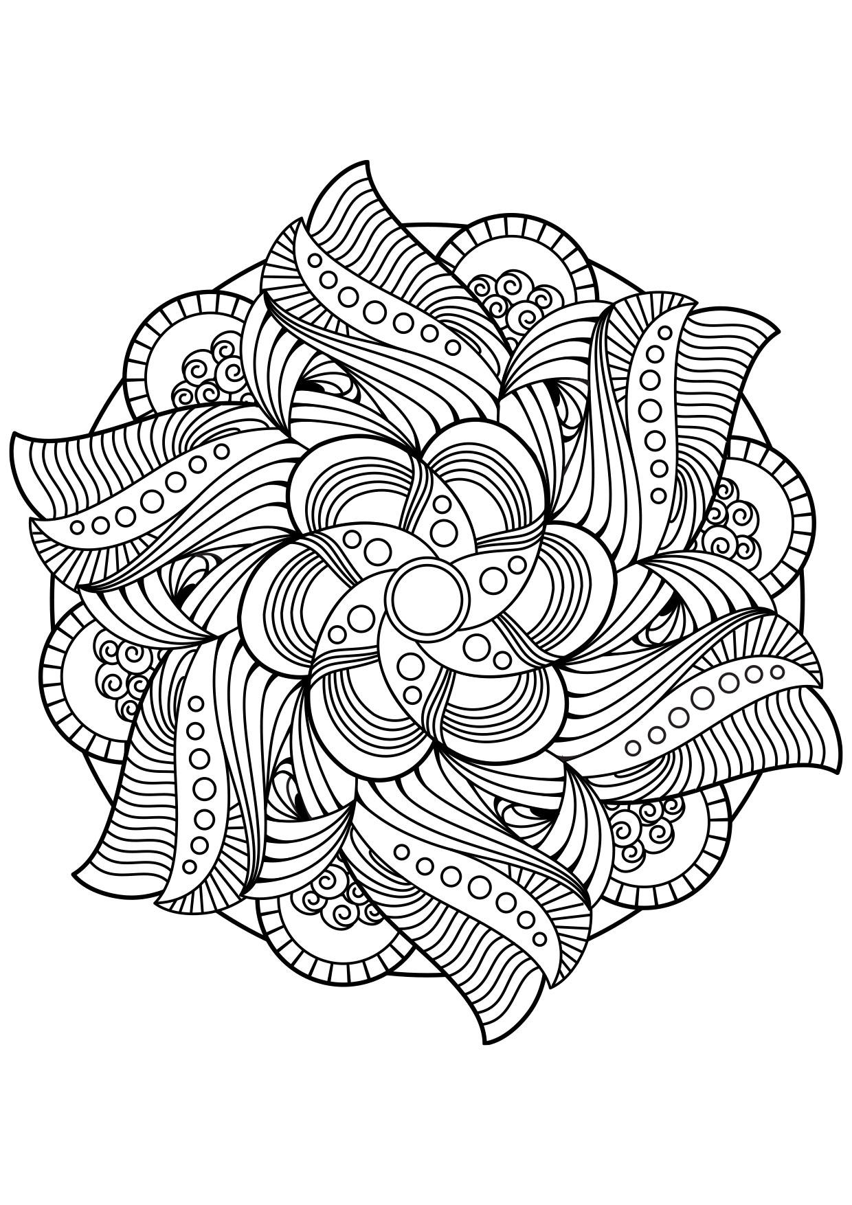 mandala Dibujo para colorear mandala
