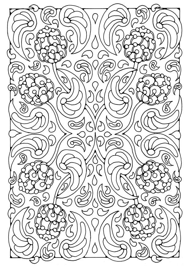 Dibujo para colorear mandala 8a