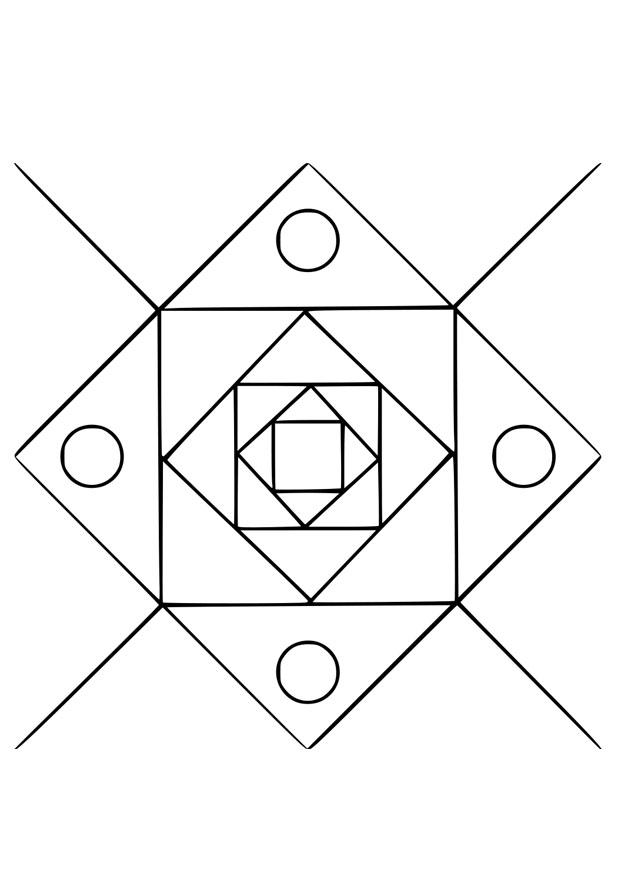 mandala12 Dibujo para colorear mandala12