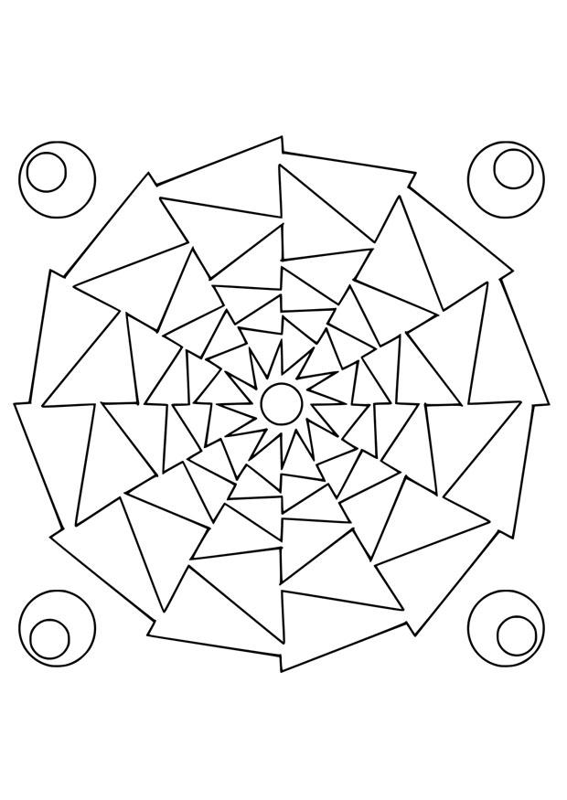 mandala13 Dibujo para colorear mandala13