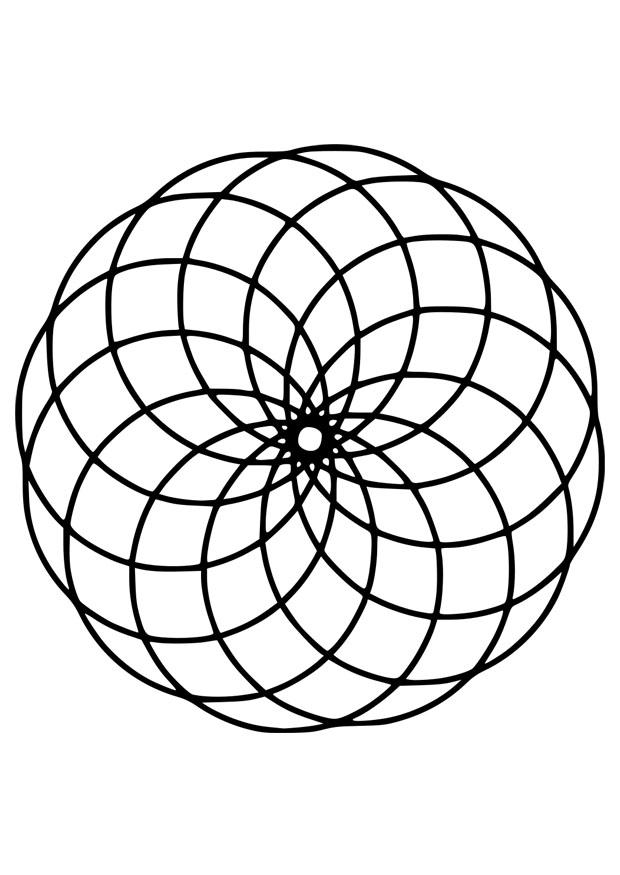 mandala14 Dibujo para colorear mandala14