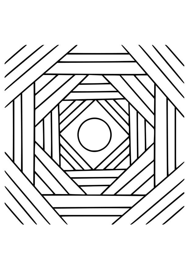 mandala232 Dibujo para colorear mandala232