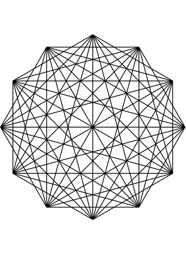 mandala27 Dibujo para colorear mandala27