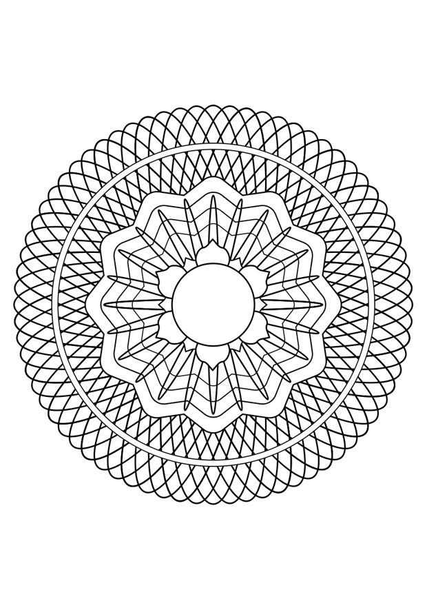 Dibujo para colorear mandala30