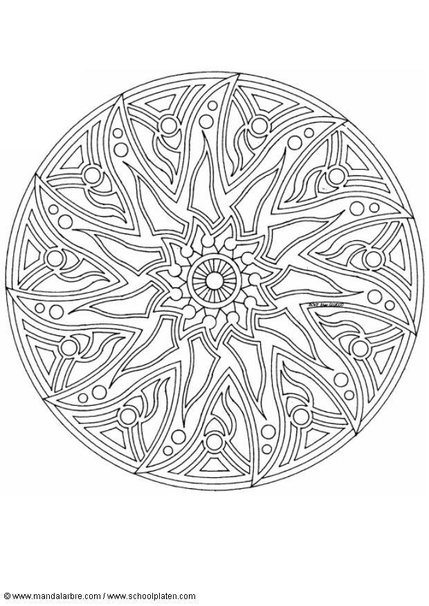 mandalaf2 Dibujo para colorear mandalaf2