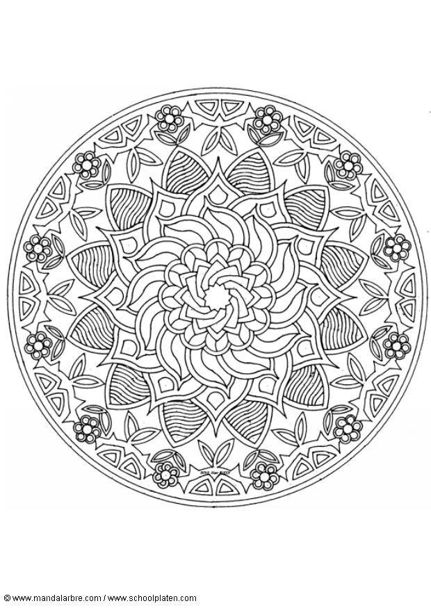 mandalas3 Dibujo para colorear mandalas3
