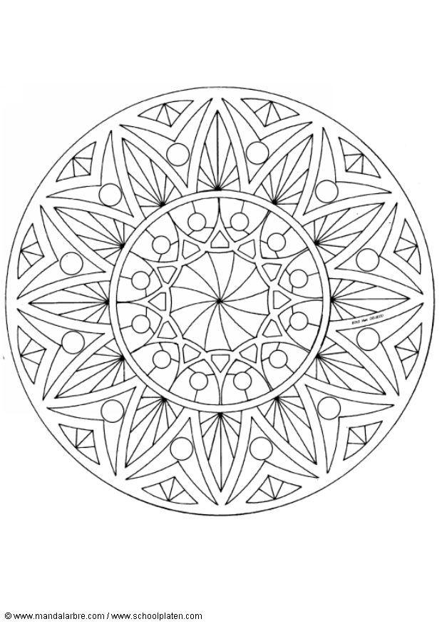 mandalav8 Dibujo para colorear mandalav8
