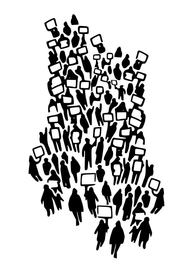 manifestaciA³n Dibujo para colorear manifestaciA³n