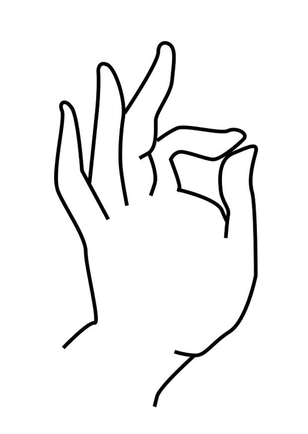 mano de buda Dibujo para colorear mano de buda