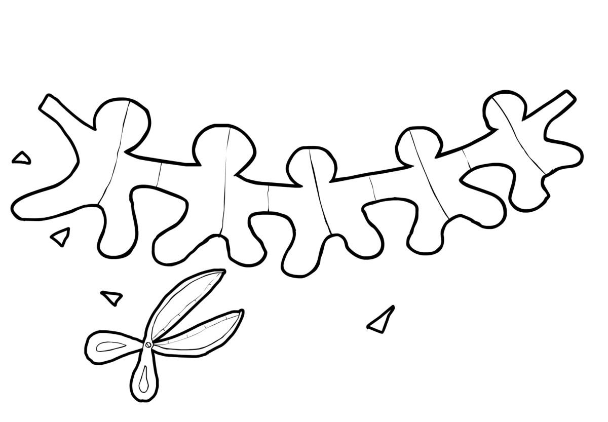 Dibujo para colorear manualidades