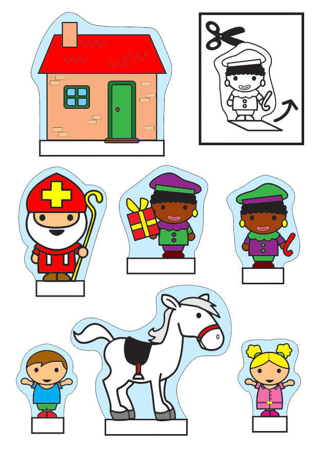 Manualidades caja de visualizaciA³n de sinterklaas
