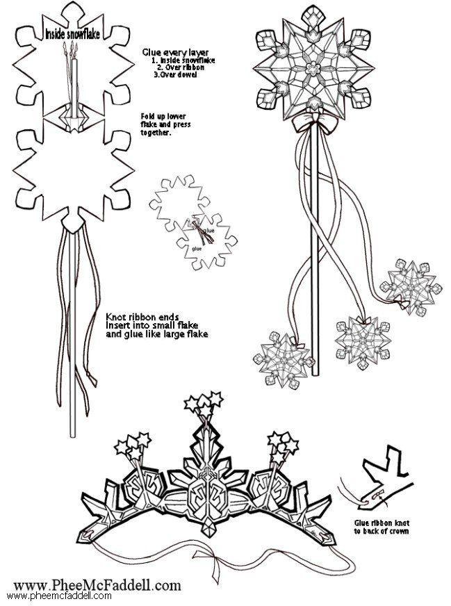 Manualidades copo de nieve - pared