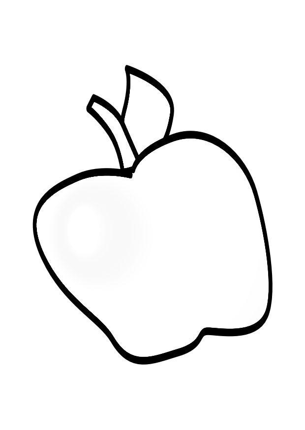 manzana Dibujo para colorear manzana