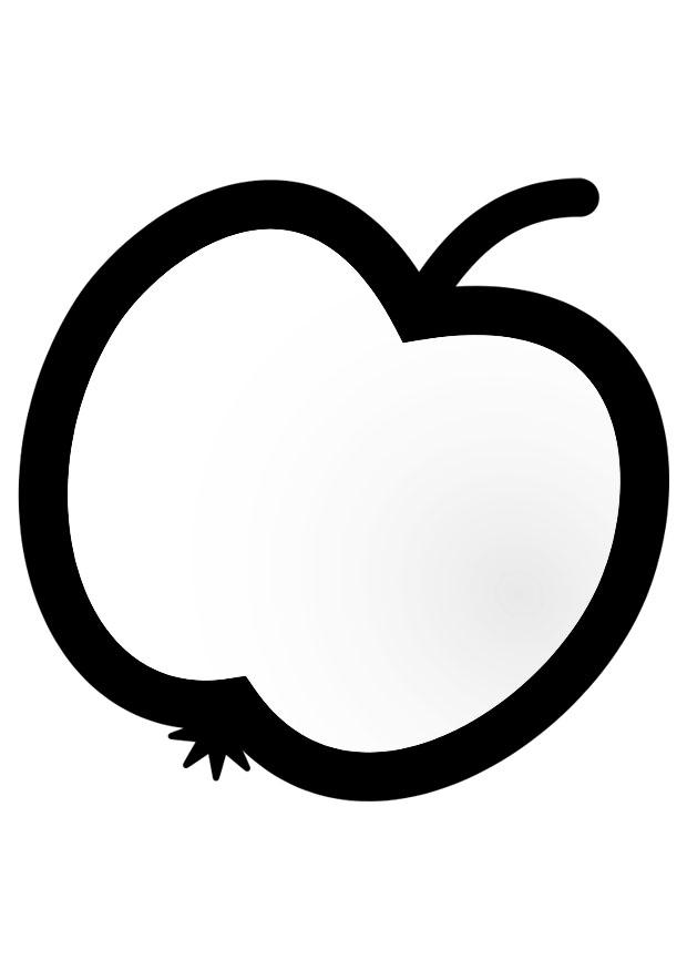 manzana Dibujo para colorear manzana