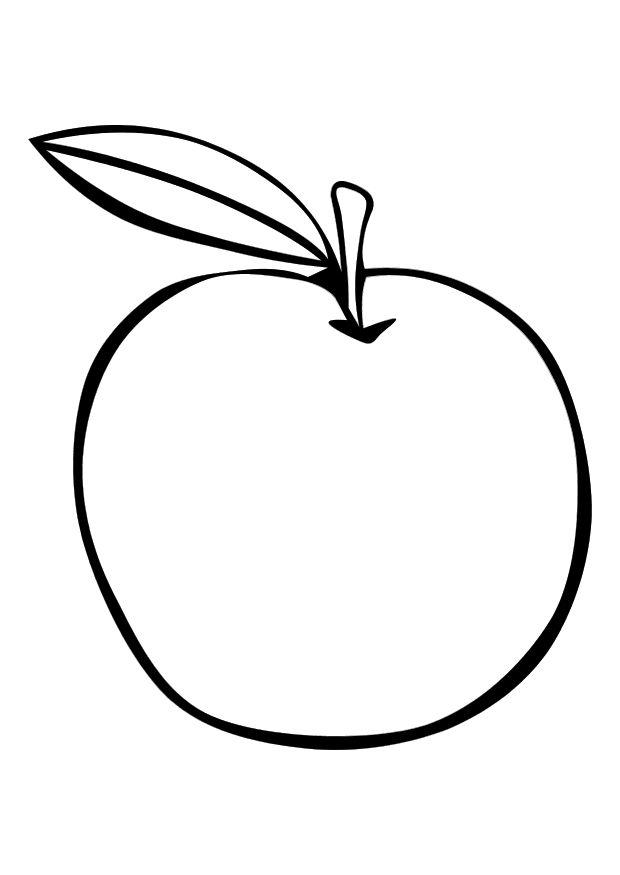 manzana Dibujo para colorear manzana