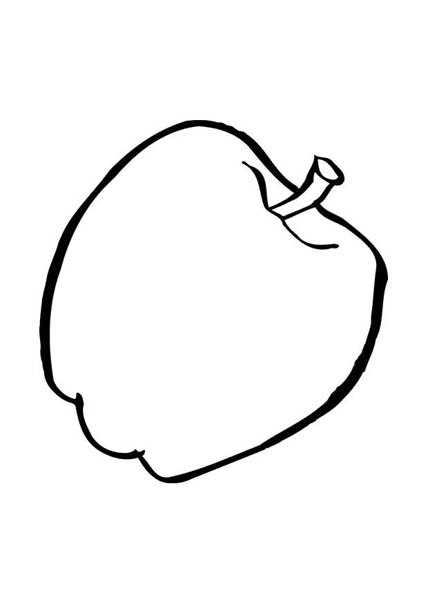 manzana Dibujo para colorear manzana