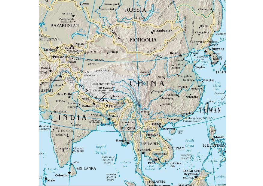 mapa de china Imagen mapa de china