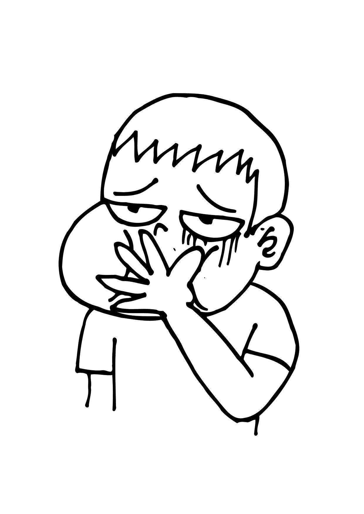 Dibujo para colorear mareado
