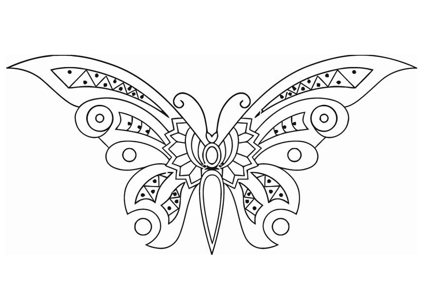 mariposa Dibujo para colorear mariposa