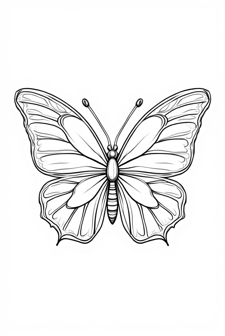mariposa Dibujo para colorear mariposa