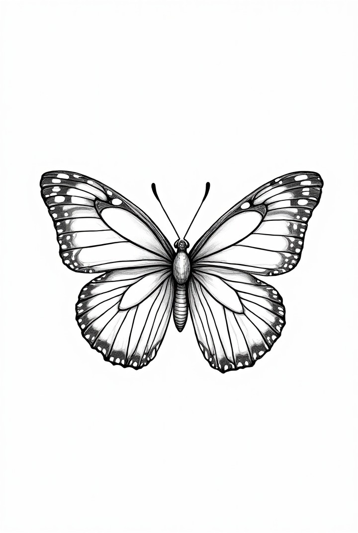 mariposa Dibujo para colorear mariposa