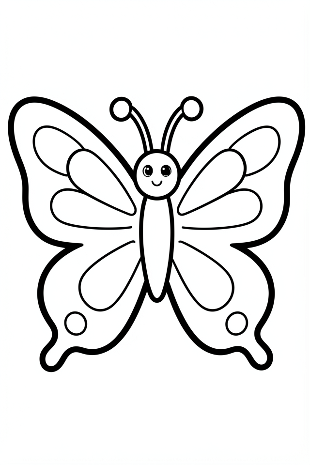mariposa Dibujo para colorear mariposa