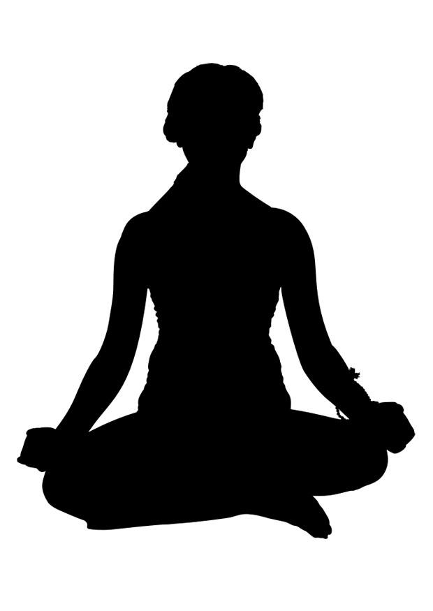 meditar Dibujo para colorear meditar