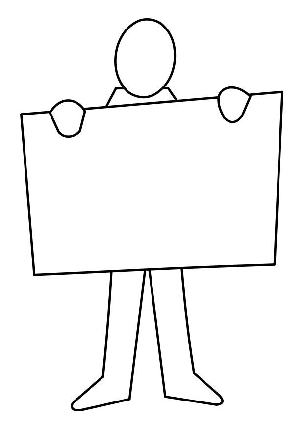 mensaje Dibujo para colorear mensaje