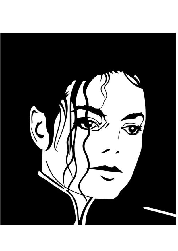 Dibujo para colorear michael jackson