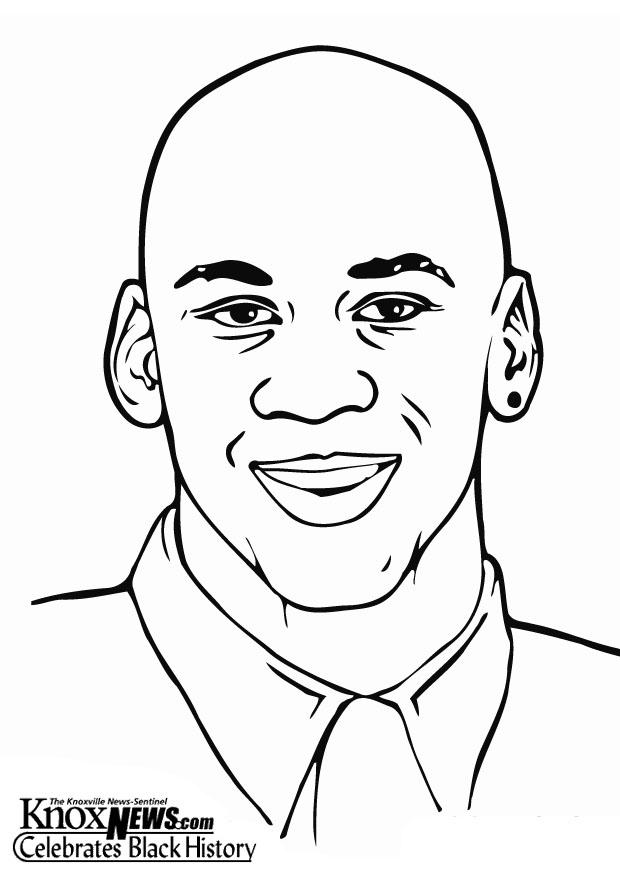 michael jordan Dibujo para colorear michael jordan