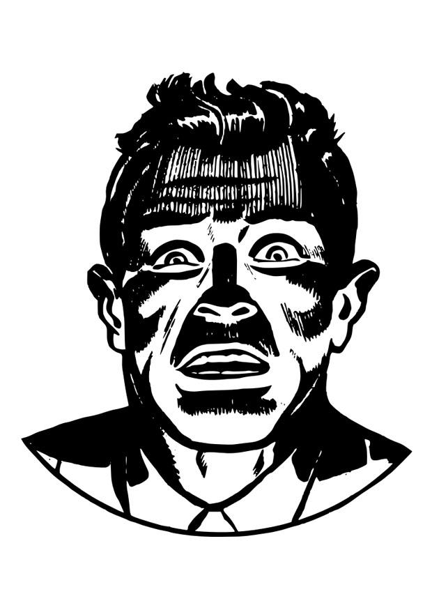 miedo Dibujo para colorear miedo