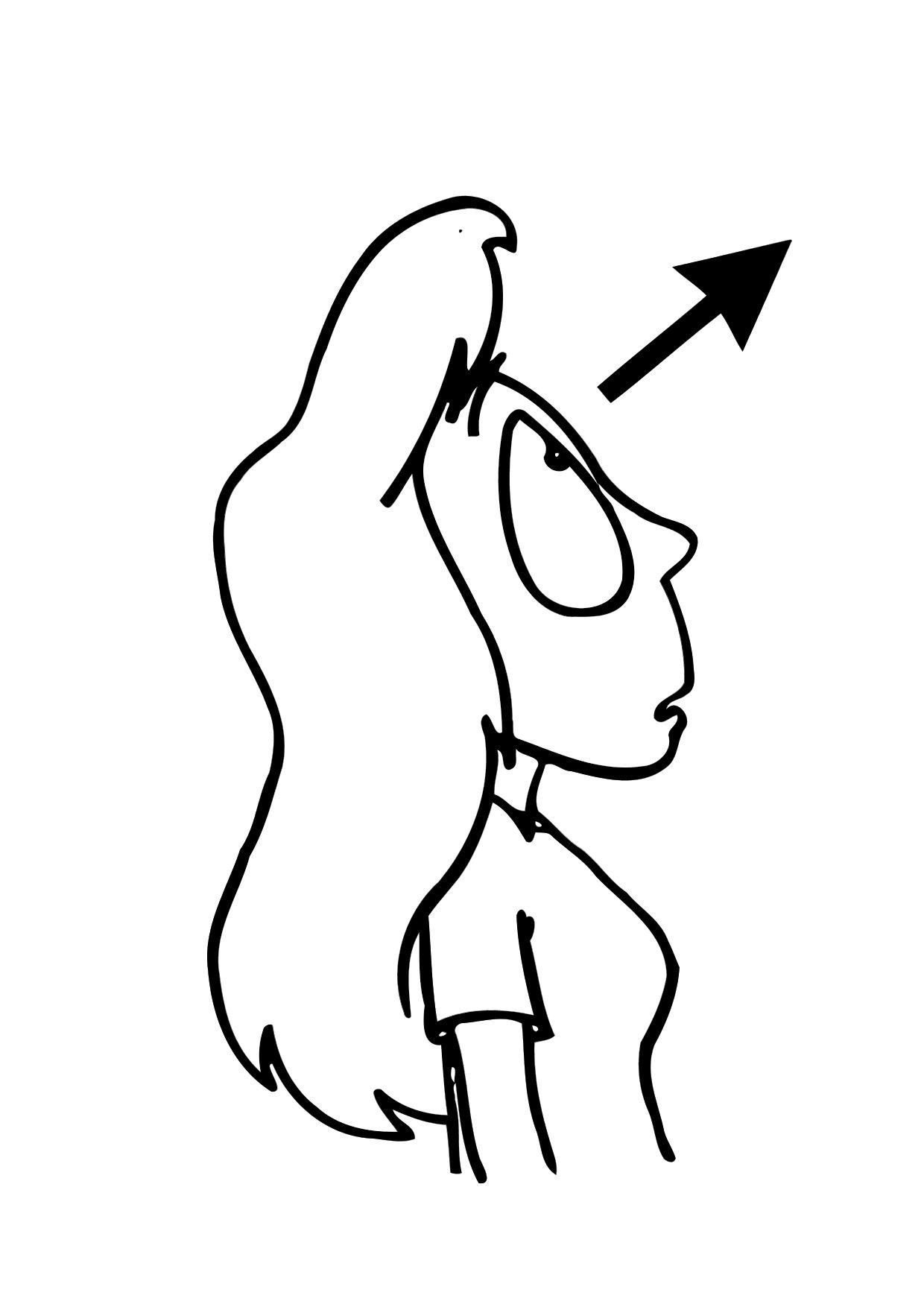 Dibujo para colorear mirar
