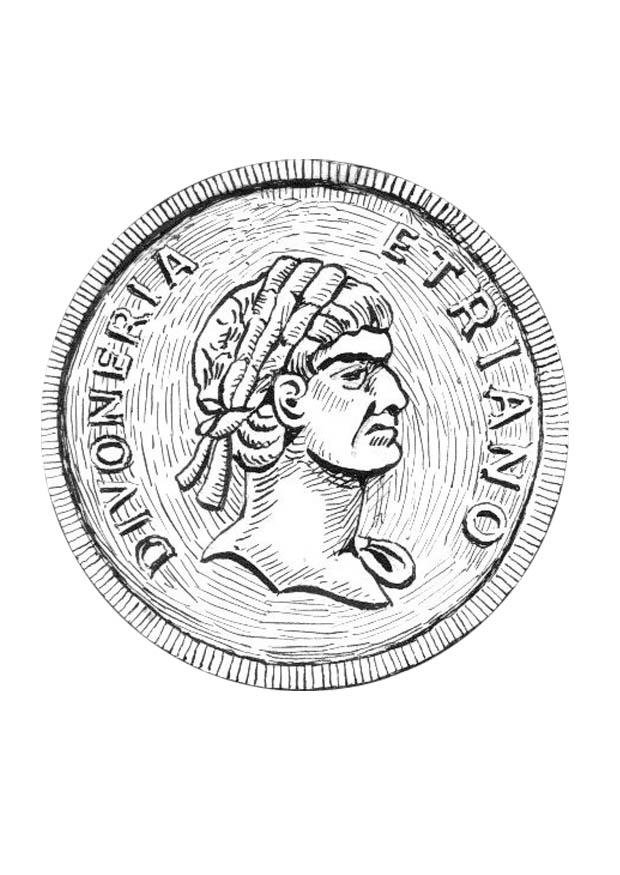 moneda Dibujo para colorear moneda
