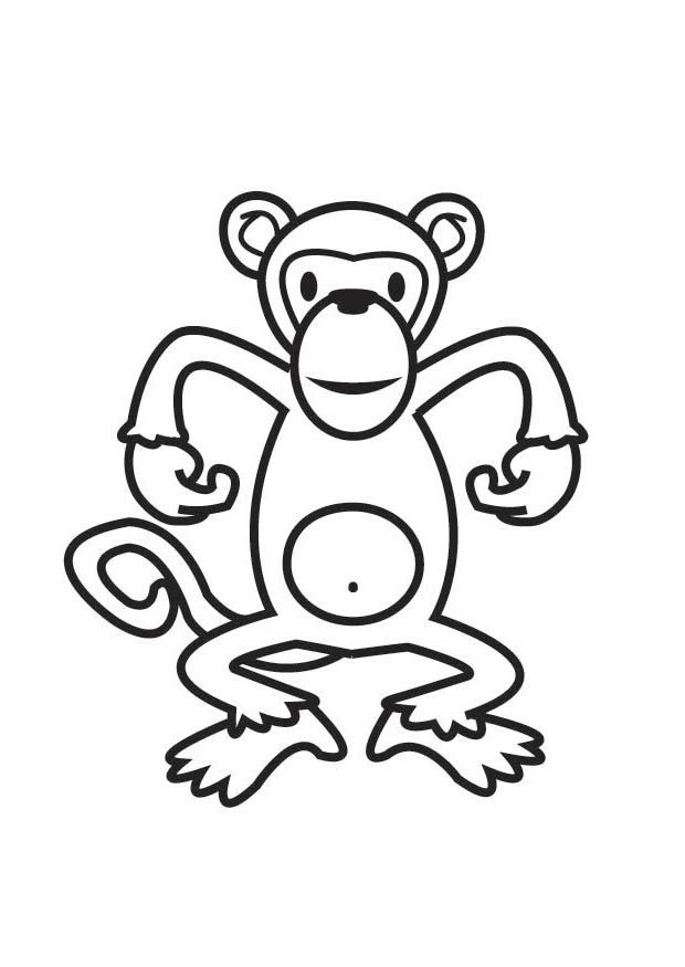 mono Dibujo para colorear mono