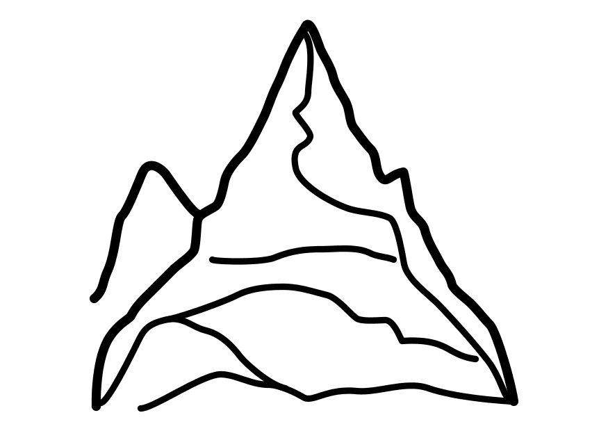 montana Dibujo para colorear montana