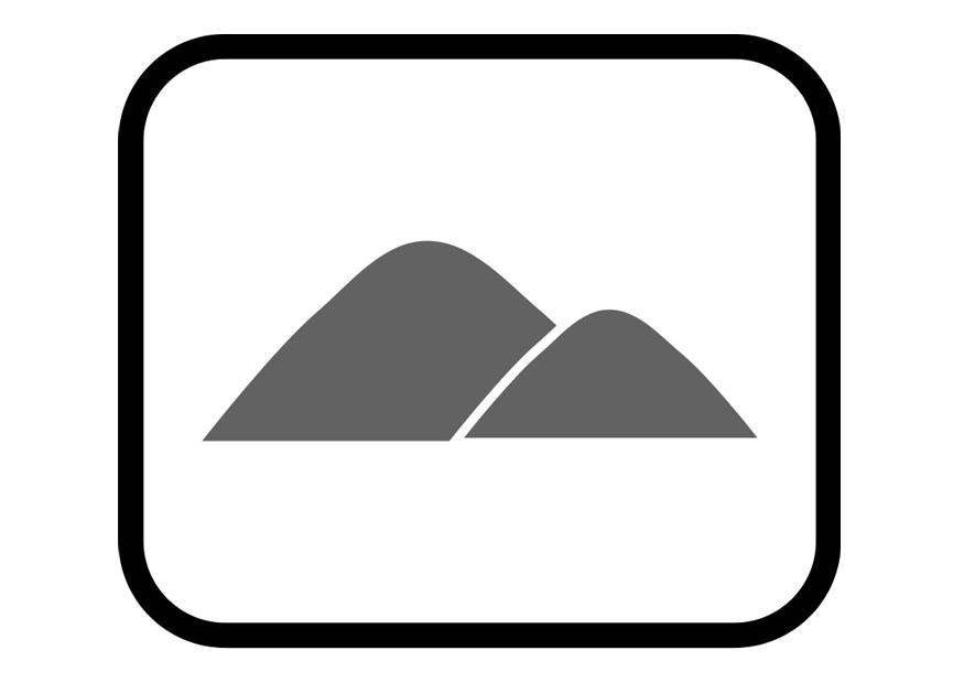 montana Dibujo para colorear montana